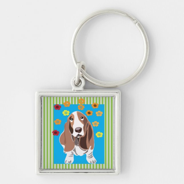 Llavero Bassett Hound (Frente)