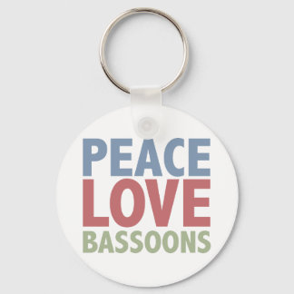 Llavero Bassoons de amor por la paz