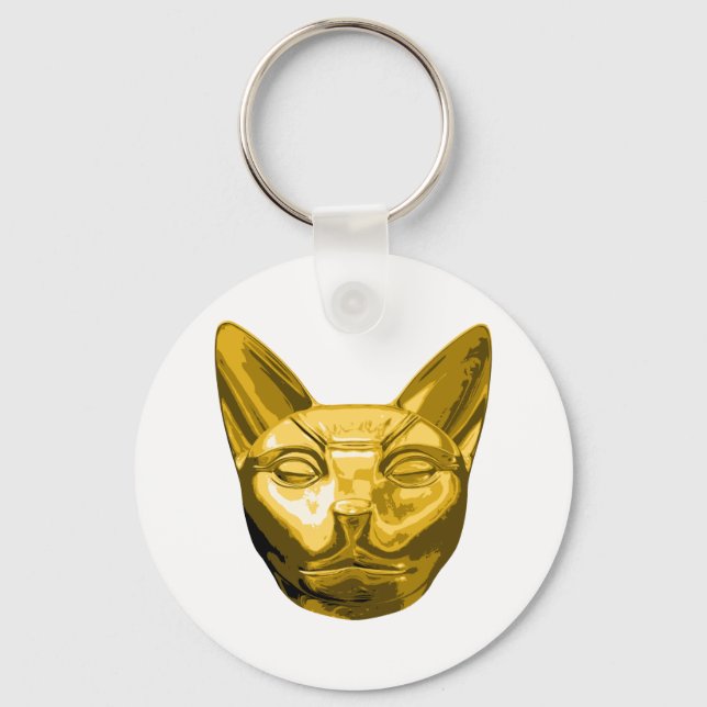 Llavero Bastante de gato egipcio (Anverso)