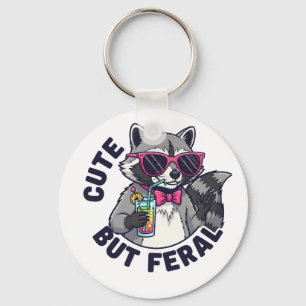 Llavero Basura Cuta Pero Feral Panda Raccoon