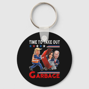 Llavero Basura Graciosa Para Trump 2024 - Momento De Sacar