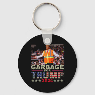 Llavero Basura para Trump 2024 Tees - Desi, partidario de 