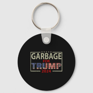 Llavero Basura para Trump 2024 Tees - partidario de Trump