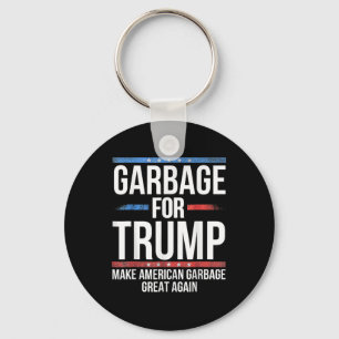 Llavero _basura para Trump hace de la basura estadounidens