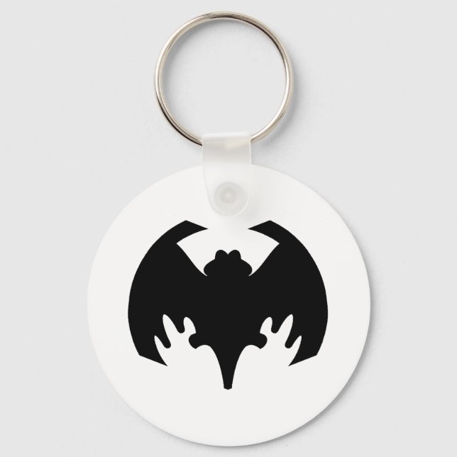 Llavero Bat Black The MUSEUM Zazzle Gifts (Anverso)