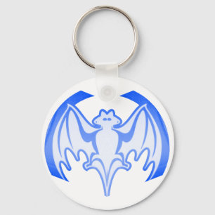 Llavero Bat Blue Inv El MUSEO Regalos Zazzle