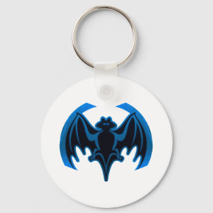 Llavero Bat Blue the MUSEUM Zazzle Gifts