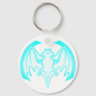 Llavero Bat Cyan Inv El MUSEO Regalos Zazzle