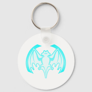 Llavero Bat Cyan Inv El MUSEO Regalos Zazzle