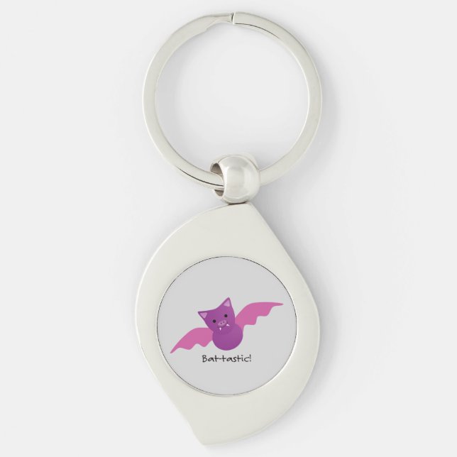 Llavero Bate rosa Batástico (Anverso)