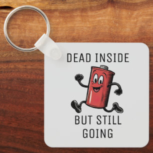 Llavero Batería divertida en marcha