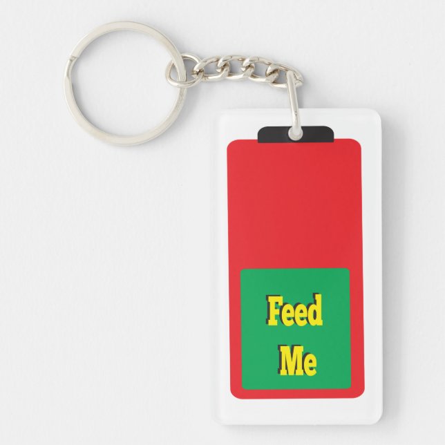 Llavero Batería Feed Me Hungry (Frente)