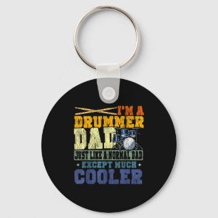 Llavero Baterista set de batería papá padre papá vintage a