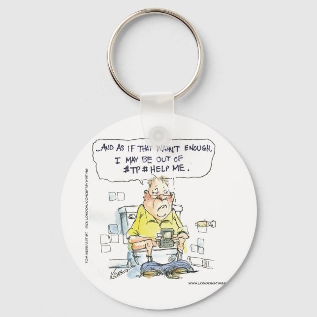 Llavero Bathroom Not 4 Social Networking Funny Tees & Gift (Anverso)