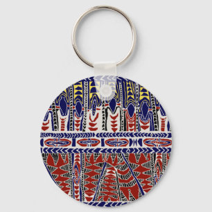 Llavero Batik de Samoa de Mares del Sur