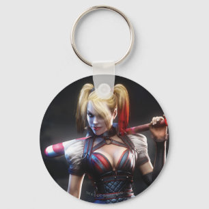 Llavero Batman Arkham Knight   Harley Quinn con murciélago