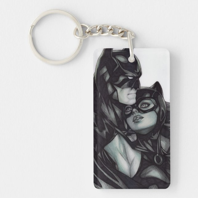 Llavero Batman & Catwoman ~ Bruce wayne & Selina Kyle (Frente)