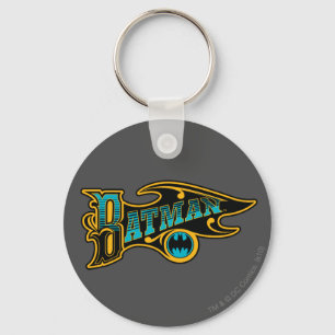 Llavero Batman   Logotipo vintage turquesa