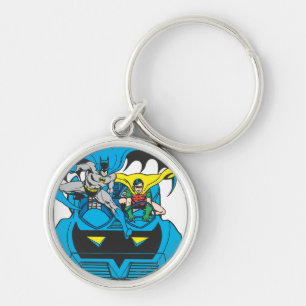 Llavero Batman y Robin Ride Batmobile