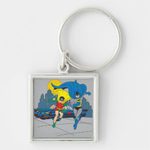 Llavero Batman Y Robin Running