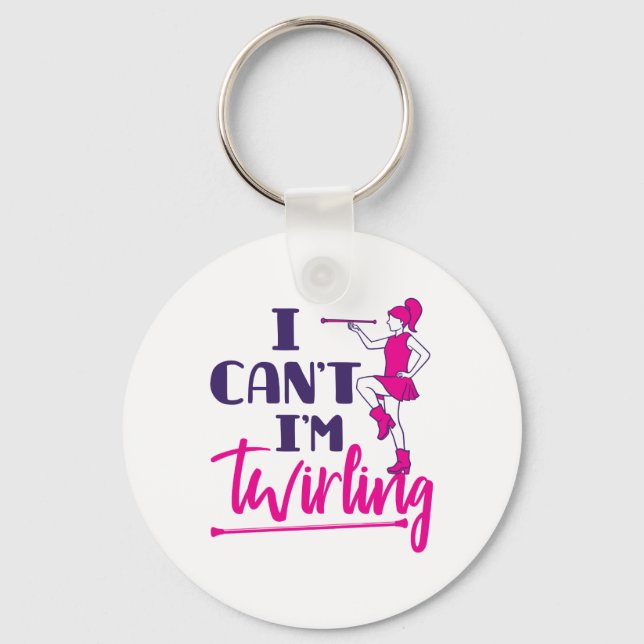 Llavero Baton Twirler no puedo estar toreando (Anverso)