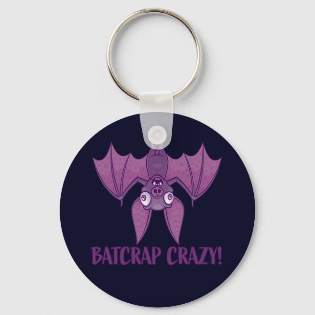 Llavero Batshit Crazy Wacky Personalizado Bat (Anverso)