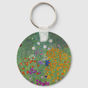 Llavero Bauerngarten, pintura al óleo, Gustav Klimt