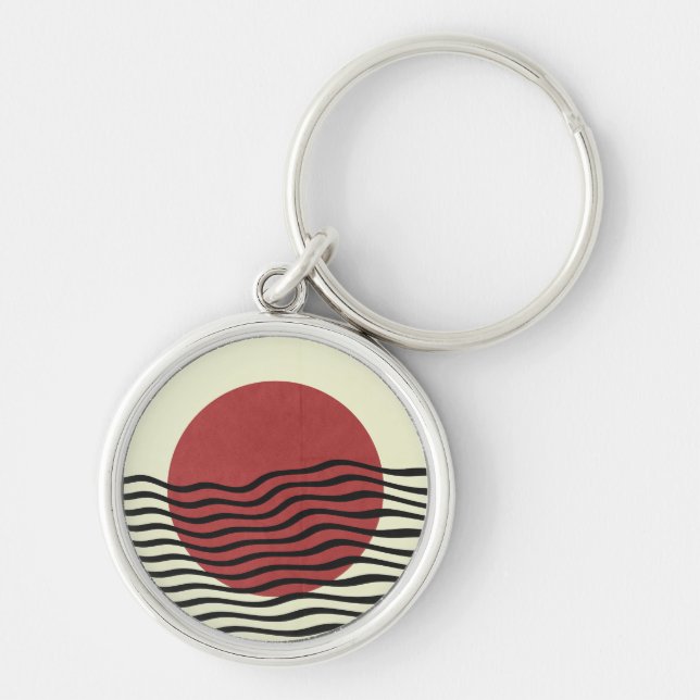 Llavero Bauhaus Style Sunset (Frente)