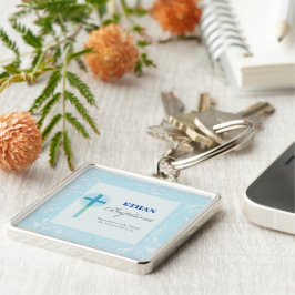 Llavero Bautismo de Blue Lace Boy