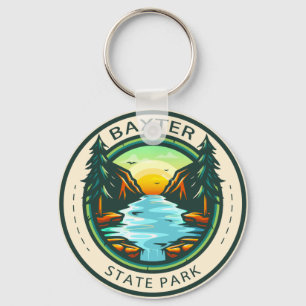 Llavero Baxter State Park Maine Badge