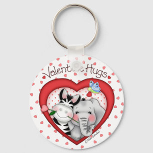 Llavero BaZooples "tarjeta del día de San Valentín abraz