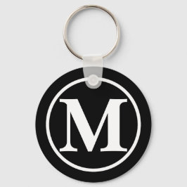 Llavero BB negro monogramado