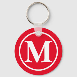 Llavero BB rojo monogramado
