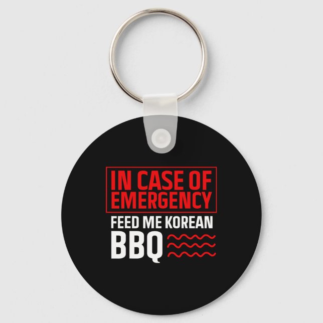 Llavero Bbq coreano - Ventilador de comida coreano - Bbqs  (Anverso)