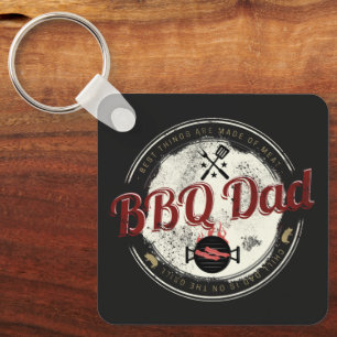 Llavero BBQ Dad Vintage Grill o Barbacoa para el Día del P