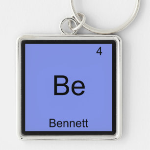 Llavero Be - Bennett Funny Chemisty Element Symbol Nombre