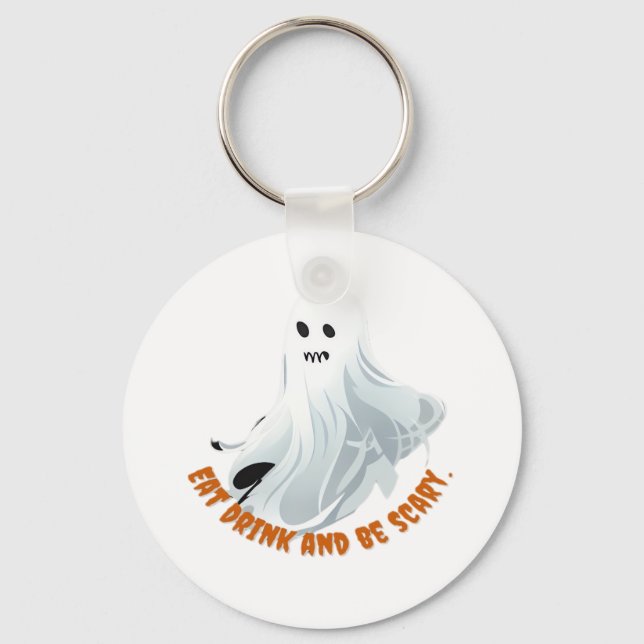 Llavero Be Boos Eat Drink And Be Scary Classic  (Anverso)