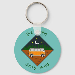 Llavero Be free, stay wild - Vanlife graphic #8