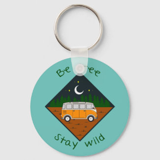 Llavero Be free, stay wild - Vanlife graphic #8