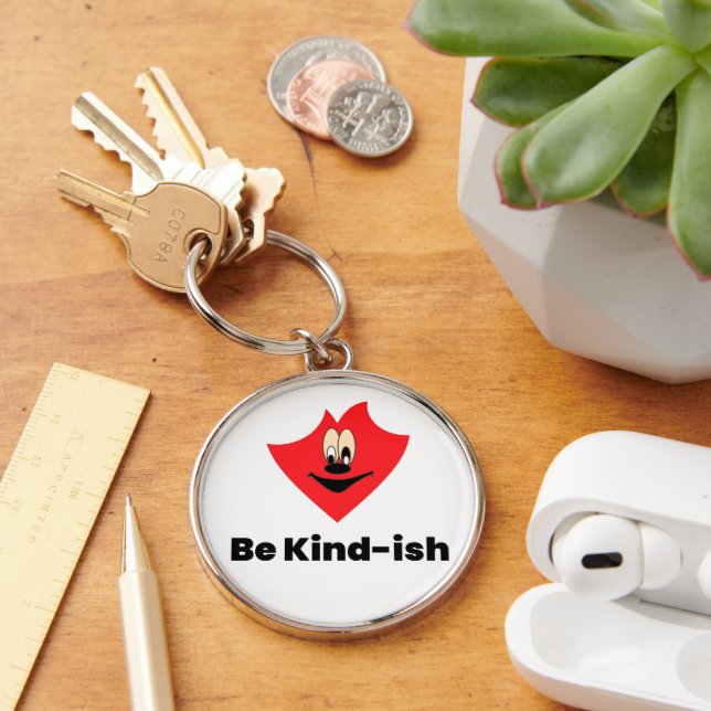 Llavero Be Kind-ish – Regalo Divertido y Lindo par (Escritorio )