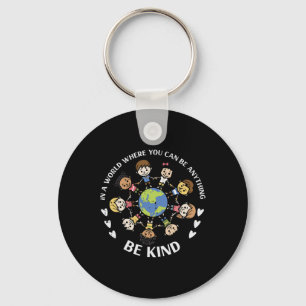 Llavero Be Kind Kids Earth Anti Bullying Day Naranja