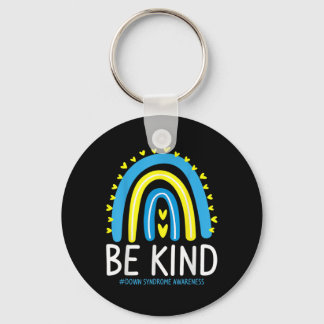 Llavero Be Kind Rainbow World Down Syndrome Awareness Day