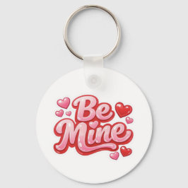 Llavero Be Mine" Glossy Heart Keychain