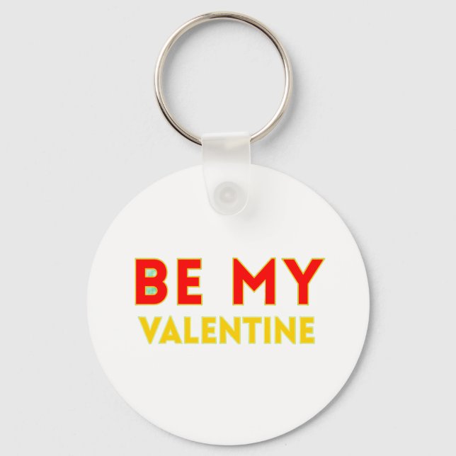 Llavero BE MY VALENTlNE (Anverso)