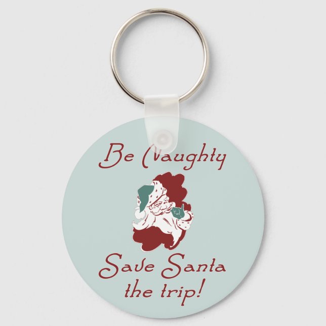 Llavero Be Naughty Santa (Anverso)