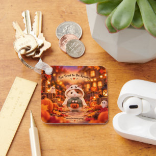 Llavero Be Spooky Cute Halloween Hamster Keychain
