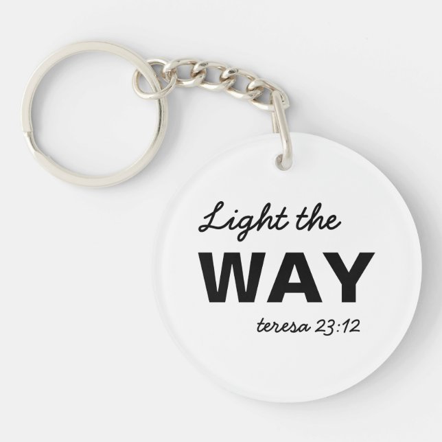 Llavero Be the Light | Matthew 5:14 Christian Keychain (Frente)