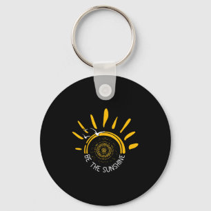Llavero Be The Sunshine Positive Boho Retro Sun Design