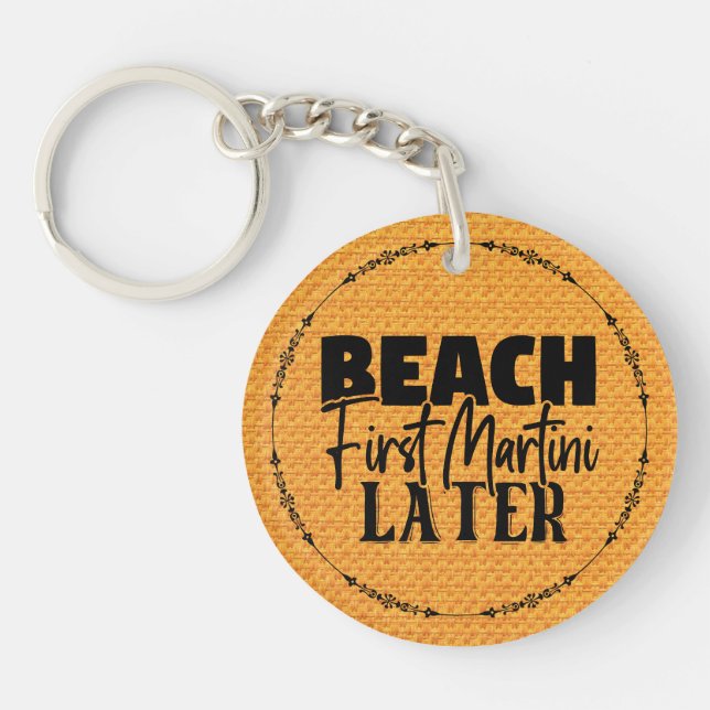 Llavero Beach First Martini Después-76545 (Frente)