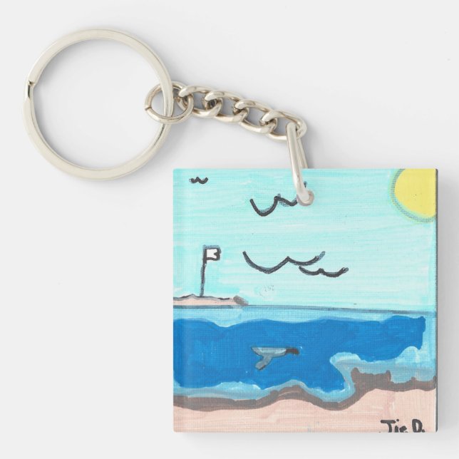 Llavero Beach Scene Magnet (Frente)